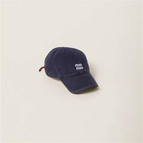 Blue/red Denim Baseball Cap .